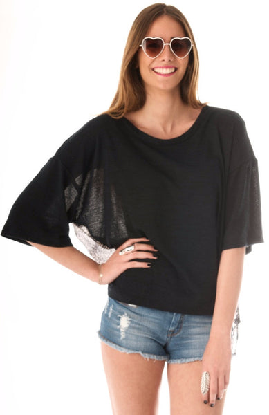 Animal Instinct Blouse - Navy