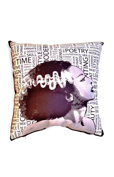Bride Of Frankie Cushion -Black