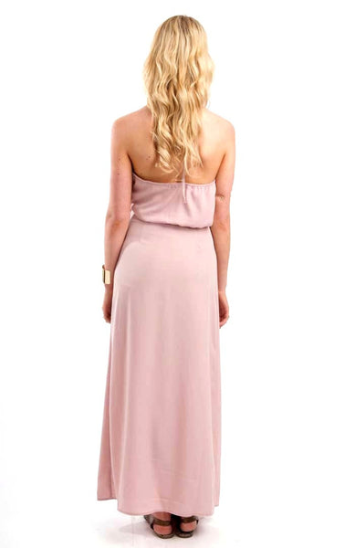 Coachella Pink  Maxi Slit Dress