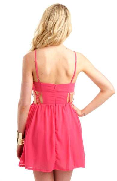 Cut To The Chase Pink Dress