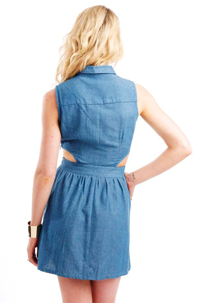 Studded Denim Dress
