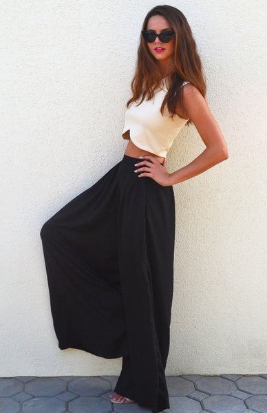 Lauren Black Wide Trousers
