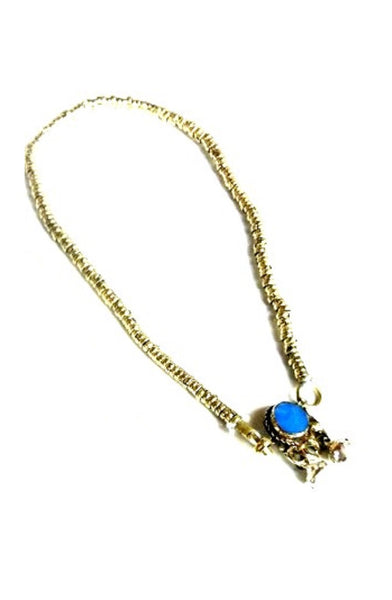 Kuchi Blue Stone Anklet