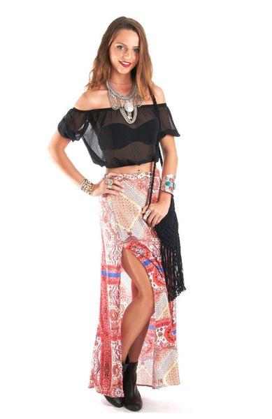 Bohemian Rhapsody Maxi Skirt