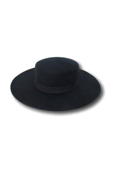 Verona Boater Hat - Black