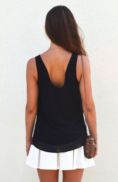 Tassel Intervention Top - Black
