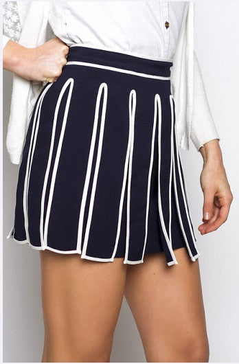 Modern Gladiator Navy Skirt