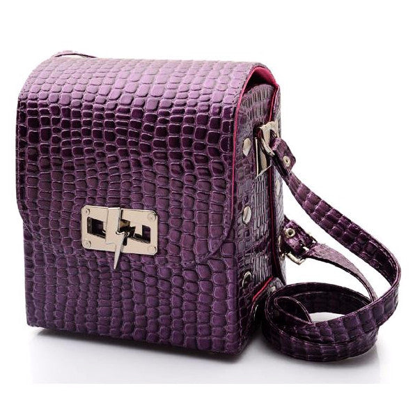Purple Croco Bag