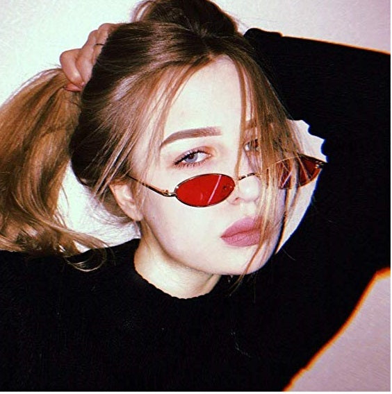 Sierra Skinny Oval Metal Sunglasses - 4 colors