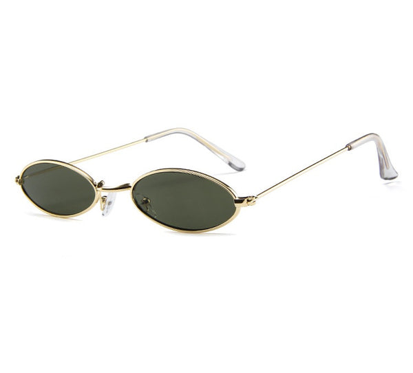 Sierra Skinny Oval Metal Sunglasses - 4 colors