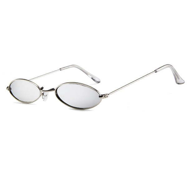 Sierra Skinny Oval Metal Sunglasses - 4 colors