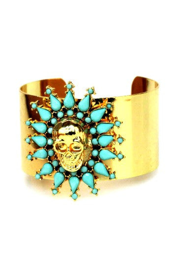 Glorious Skull Cuff - Mint