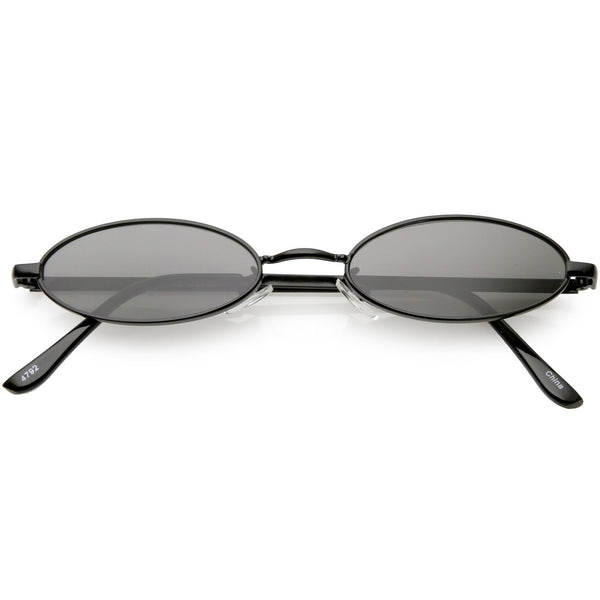 Sierra Skinny Oval Metal Sunglasses - 4 colors