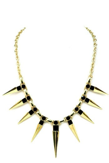 Dramatic Spikes Necklace
