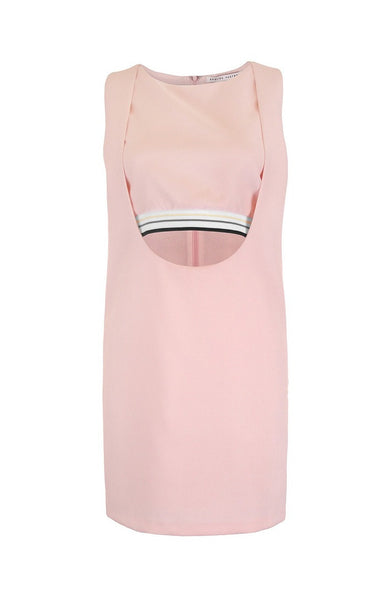 Sporty Pink CutOut Casual Dress