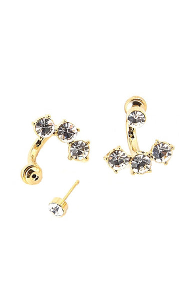 Triple Spike Stud Earrings