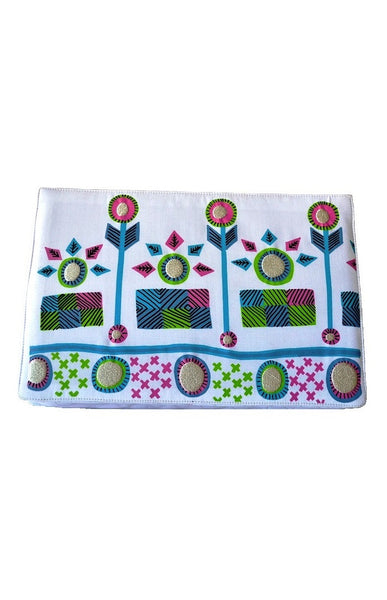White Retro Clutch
